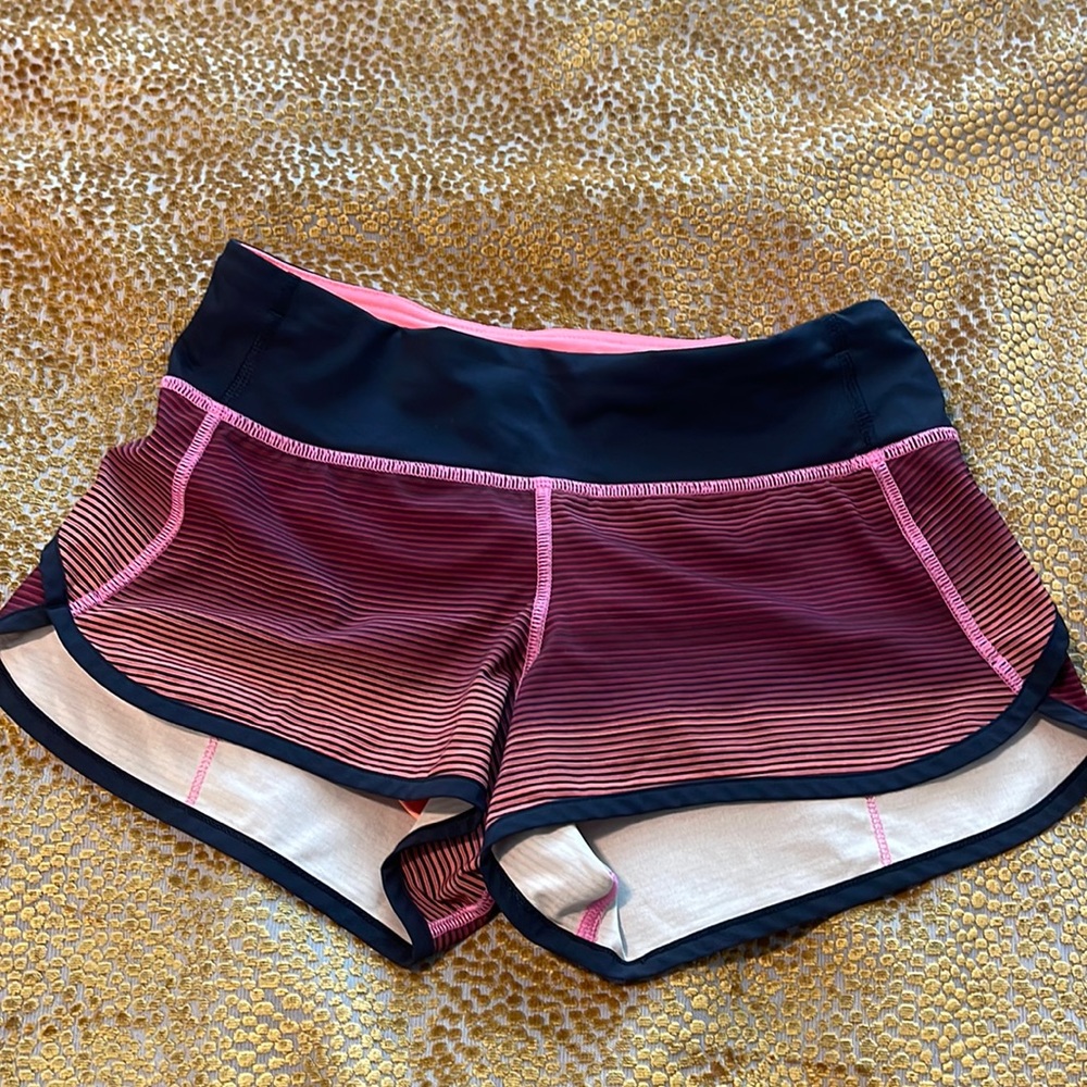 Pink Multicolor Lululemon shorts